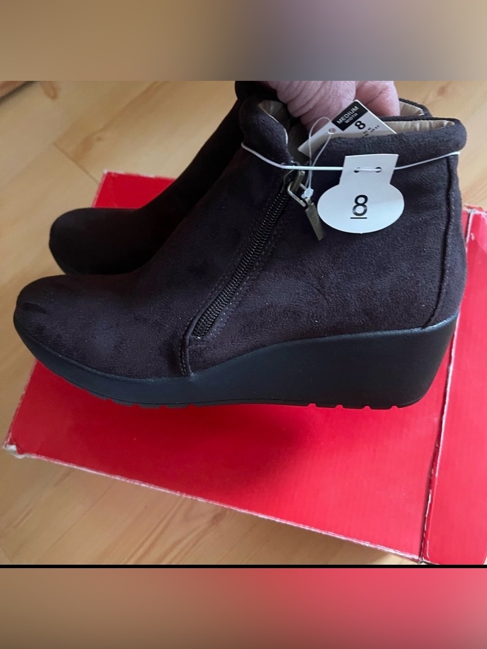 New! Basic Editions Brown Boots
